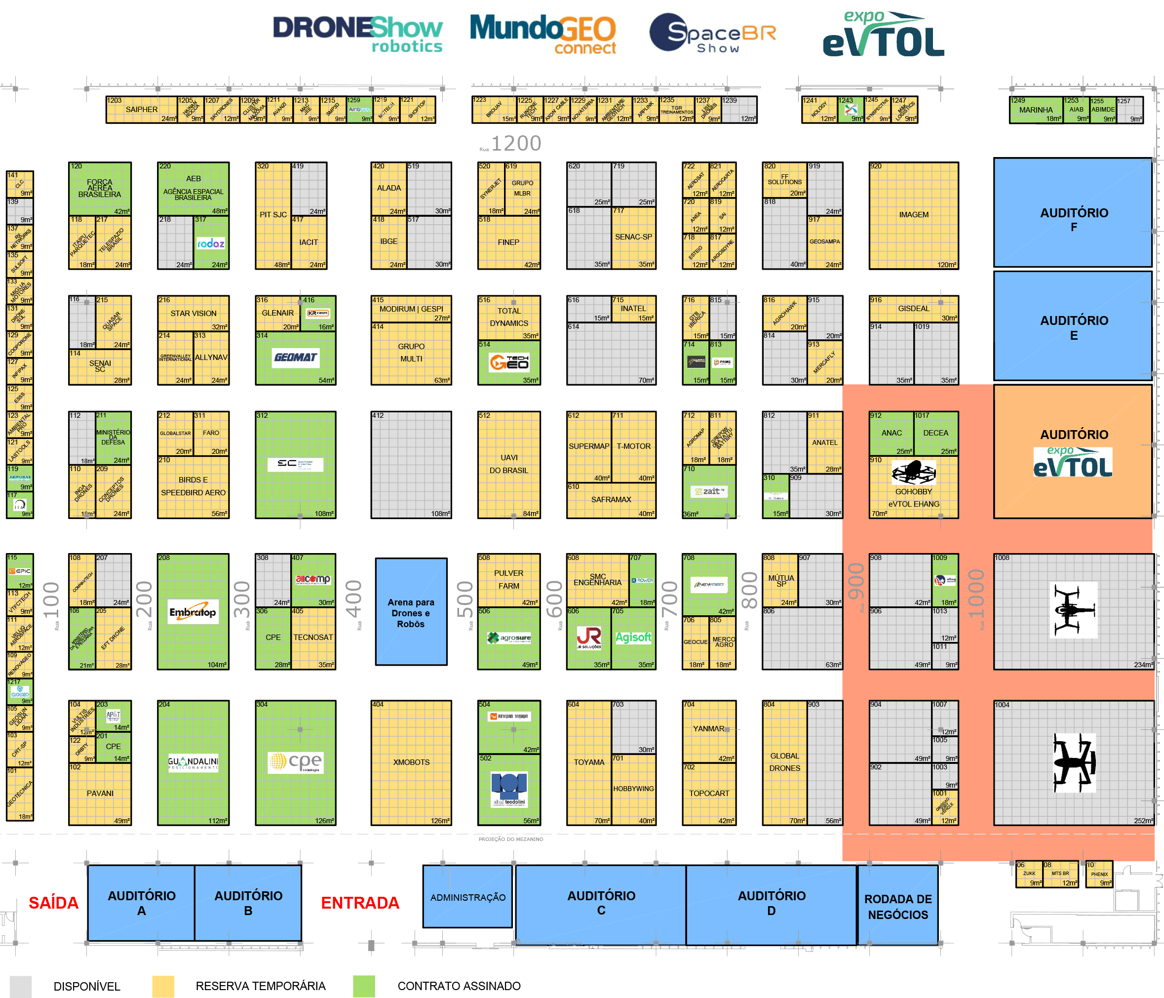 Planta feira DRONE-CONNECT 2027