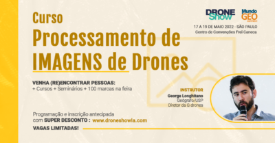 Curso sobre Processamento de Imagens de Drones com inscrição gratuita e vagas limitadas