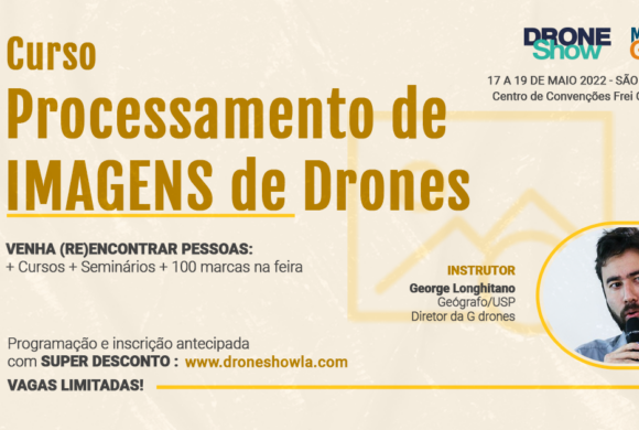 Curso sobre Processamento de Imagens de Drones com inscrição gratuita e vagas limitadas