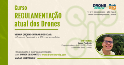 Curso sobre Regulamentação dos Drones com inscrição gratuita e vagas limitadas