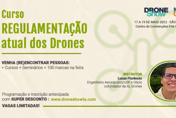 Curso sobre Regulamentação dos Drones com inscrição gratuita e vagas limitadas