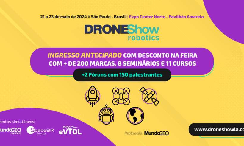 DroneShow Robotics 2024: iniciada venda de ingressos para a feira