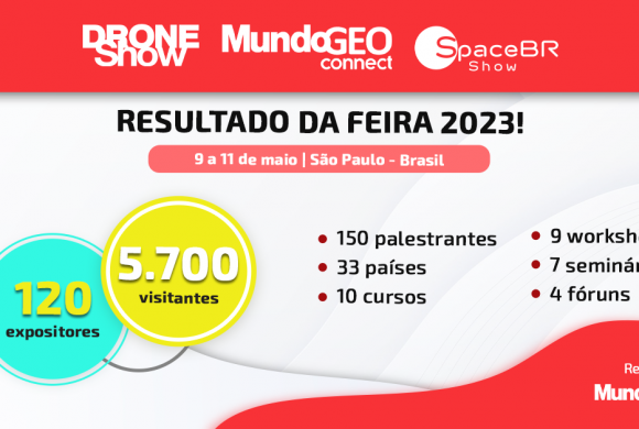 5.700 participantes estiveram em São Paulo na DroneShow, MundoGEO Connect e SpaceBR Show 2023