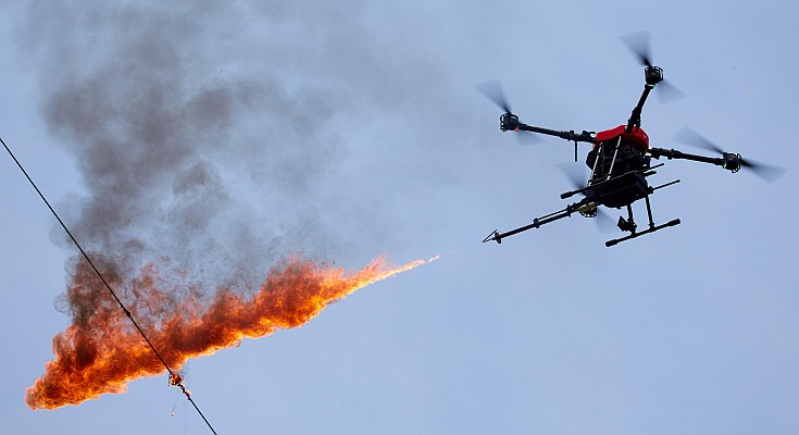 ANAC aprova Drone para remoção de objetos em linhas de transmissão