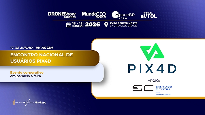 Encontro de Usuários do Pix4D acontece na DroneShow Robotics 2026 Encontro de Usuários do Pix4D acontece na DroneShow Robotics 2026