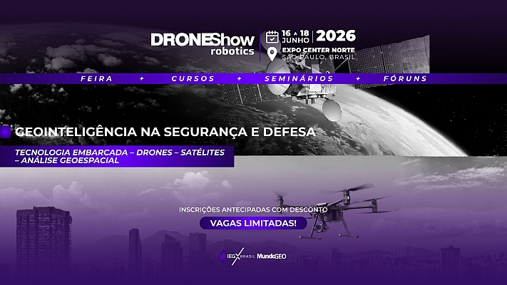 DroneShow 2026 terá Fórum sobre GeoInteligência no combate ao crime organizado DroneShow 2026 terá Fórum sobre GeoInteligência no combate ao crime organizado