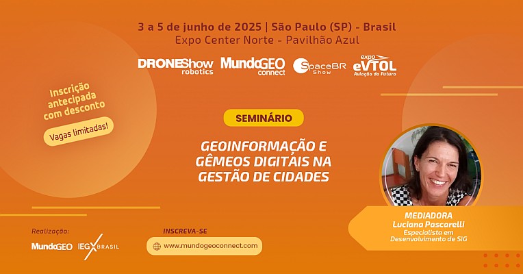 Seminário Gêmeos Digitais na Gestão de Cidades na DroneShow 2025