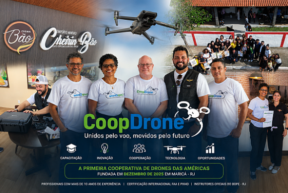 Cidade de Maricá (RJ) ganha cooperativa de pilotos de drones Cidade de Maricá (RJ) ganha cooperativa de pilotos de drones