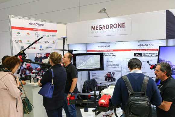 Megadrone confirmada na feira 2023 DroneShow, MundoGEO Connect e SpaceBR Show