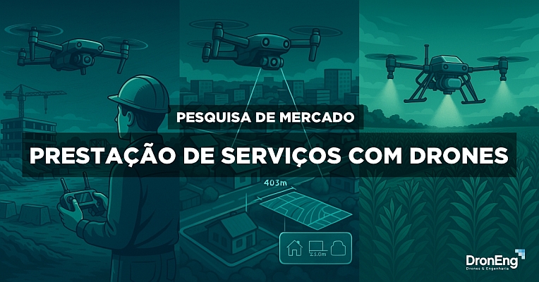 Pesquisa nacional mapeia mercado de serviços com drones no Brasil
