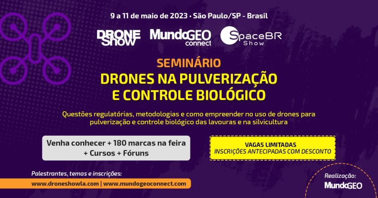 Seminário Drones na Pulverização e Controle Biológico: confira a programação completa