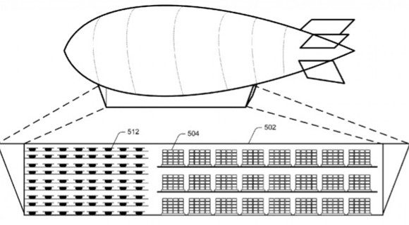 Amazon quer construir um armazém voador para entregas através de drones