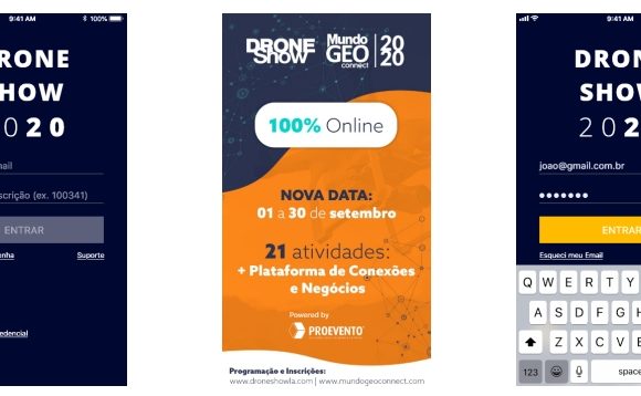 Plataforma de Conexões e Negócios unirá participantes e patrocinadores no DroneShow e MundoGEO Connect 100% Online