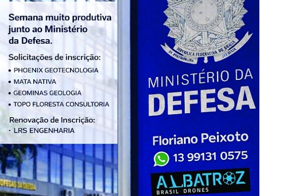 Albatroz Brasil Drones tem semana produtiva junto ao Ministério da Defesa