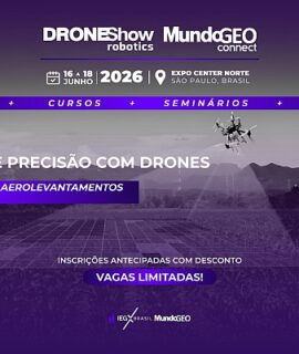 Feira DroneShow 2026 vai destacar a captura da realidade usando drones