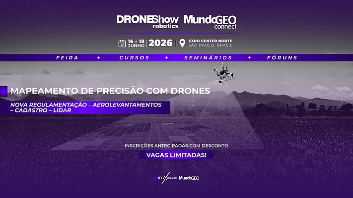 Feira DroneShow 2026 vai destacar a captura da realidade usando drones