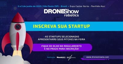 Inscrição aberta no 3ª MundoGEO Pitch – competição de startups de Drones