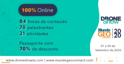 Abertura do MundoGEO Connect e DroneShow 2020 reúne mais de 900 participantes online