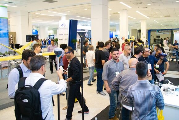 95% da feira DroneShow, MundoGEO Connect e SpaceBR Show 2022 está ocupada