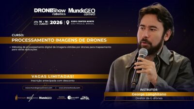 curso de processamento de imagens de drones no droneshow e mundogeo 2026