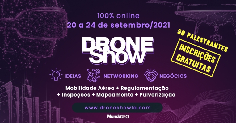 50 palestrantes confirmados na DroneShow 100% online com inscrições gratuitas