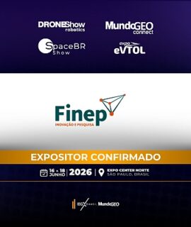 Finep confirmada como expositora e patrocinadora na DroneShow 2026