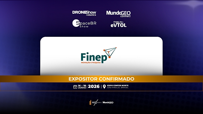 Finep confirmada como expositora e patrocinadora na DroneShow 2026