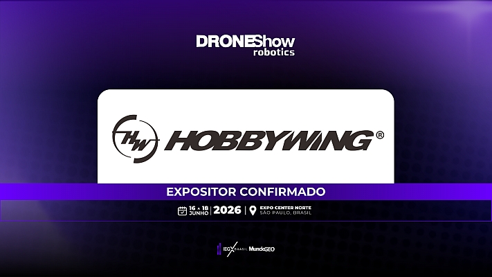 Hobbywing confirmada na DroneShow Robotics 2026 Hobbywing confirmada na DroneShow Robotics 2026
