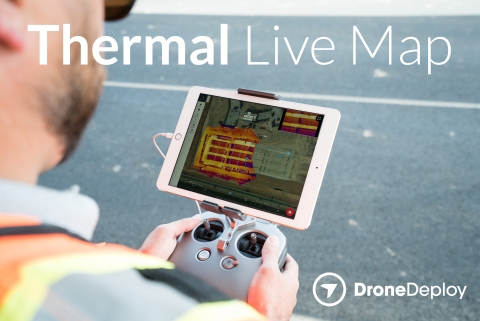 DroneDeploy lança tecnologia de mapeamento térmico em tempo real