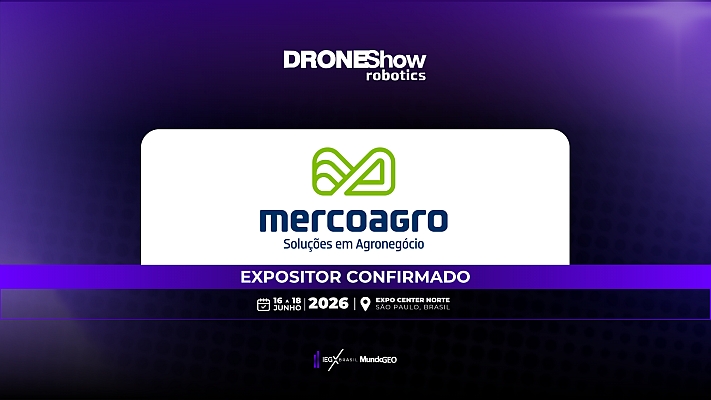 Mercoagro confirmada como expositora na DroneShow 2026 Mercoagro confirmada como expositora na DroneShow 2026