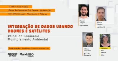 Integração de dados usando drones e satélites