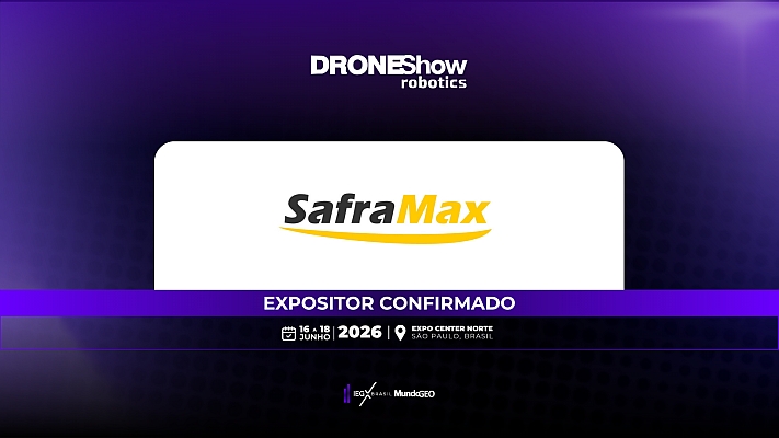 Saframax confirmada como expositora na feira DroneShow 2026 Saframax confirmada como expositora na feira DroneShow 2026