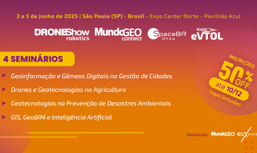 Inscrições abertas nos 4 seminários do DroneShow Robotics 2025