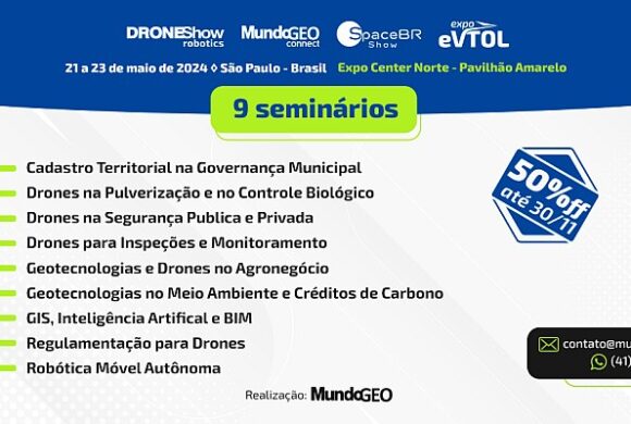 9 seminários com 50% off no DroneShow 2024