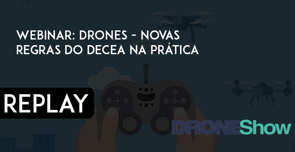 Disponível replay e pdf da palestra sobre autorização de voos com Drones. Confira!